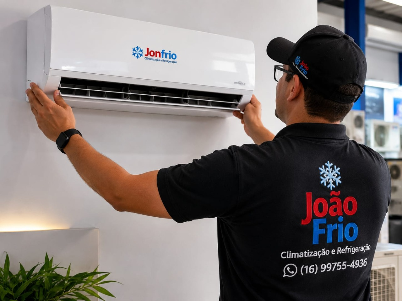 Instalação profissional de ar-condicionado JoãoFrio